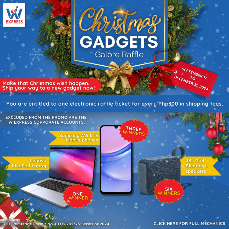 CHRISTMAS GADGET GALORE RAFFLE WEBSITE POP UP 2 2